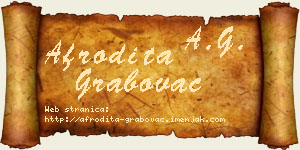 Afrodita Grabovac vizit kartica